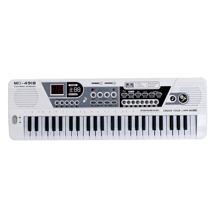 Синтезатор &laquo;Музыкант&raquo; с микрофоном, 49 клавиш, работает от сети и от батареек