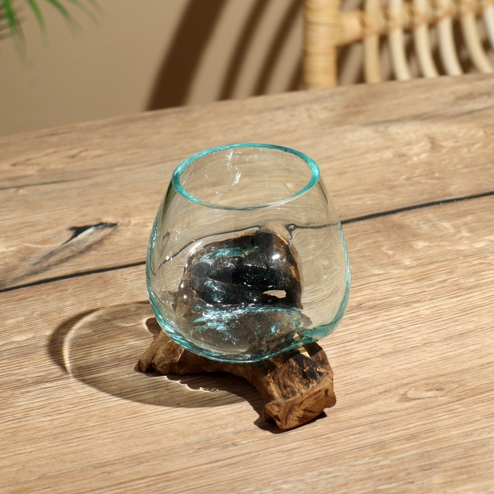 Вазон на коряге "Очарование" 12х10х10 см