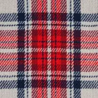 Плед &laquo;Валдай&raquo;, бежевый с красным и синим