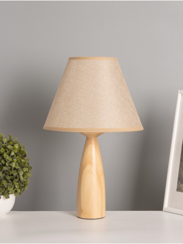 Лампа настольная BayerLux ЭКО "Тон" 1х40Вт Е27 коричневый 24х24х41,5см