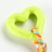 Игрушка "Сердечко с канатом", 7 см, жёлтое