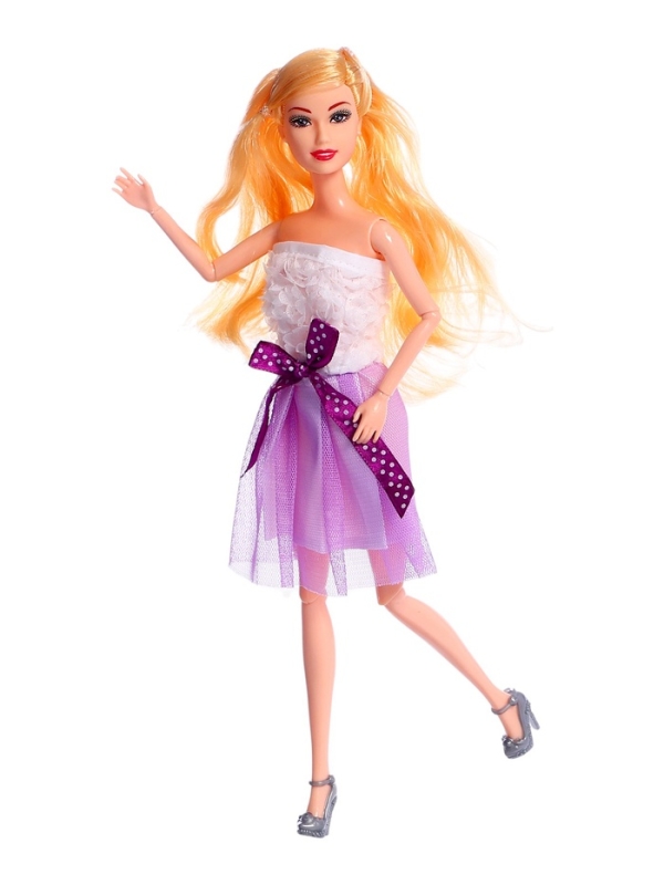 Кукла-модель "Прогулка со щеночками" с аксессуарами