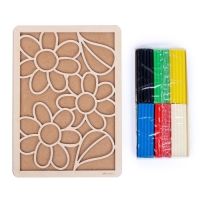 Пластилиновые картинки &laquo;Цветы&raquo; 148х210 мм