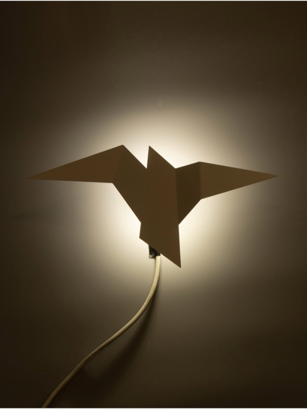 Светильник Crow 1х10Вт GU10 белый 35х18х10см