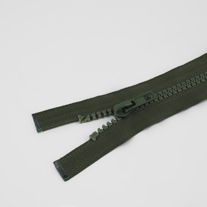 Молния &laquo;Трактор&raquo;, №5, разъёмная, 2 замка, замки автомат, 110 см, цвет хаки, цена за 1 штуку