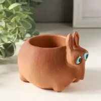 Подставка для мелочей &laquo;Медоед&raquo; 8&times;10&times;8 см, коричневый, гипс