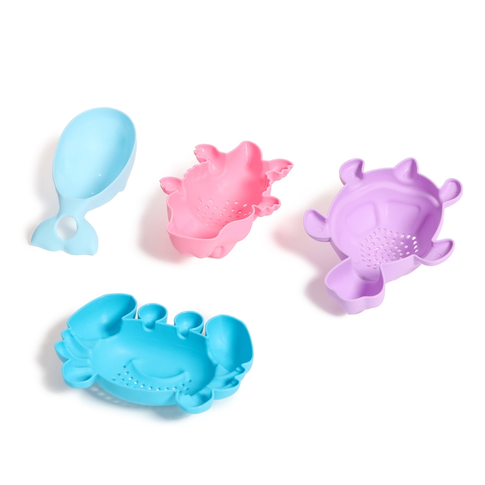 Песочный набор №9 &laquo;Африка&raquo;: ведро, 4 формочки, лопатка, грабли, МИКС