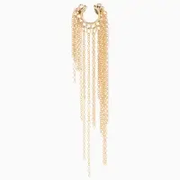 Серьга "Кафф" водопад, цвет золото, 10 см