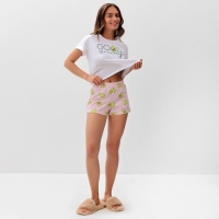 Пижама женская (футболка и шорты) KAFTAN Avocado р. 44-46, белый Пижама женская (футболка и шорты) KAFTAN Avocado р. 44-46, белый