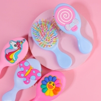 Расчёска - мини массажная, 14 &times; 6 см, рисунок МИКС