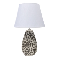 Настольная лампа с абажуром RISALUX &laquo;Римини&raquo;, Е27, 40 Вт, 25&times;25&times;43 см