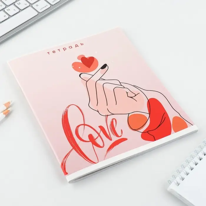 Тетрадь в клетку, 48 л., А5, на скрепке, блок №2 &laquo;Нежность&raquo; МИКС