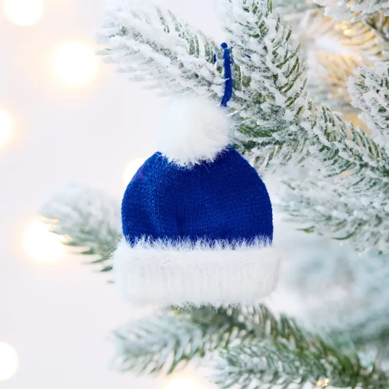 Подвеска на елку &laquo;Вьюшка&raquo;, шапочка, синяя