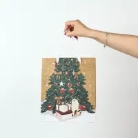 Набор пакетов крафтовых &laquo;Новогоднее поздравление&raquo;