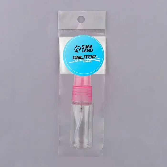 Бутылочка для хранения, с распылителем, 20 мл, МИКС, прозрачная