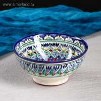 Коса Риштанская Керамика "Цветы" 15 см, малая, синяя Коса Риштанская Керамика "Цветы" 15 см, малая, синяя