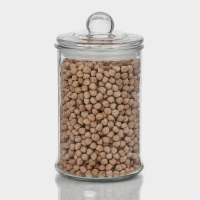 Банка для сыпучих Доляна &laquo;Стелла&raquo;, 700 мл, 10&times;18 см, стекло, прозрачная