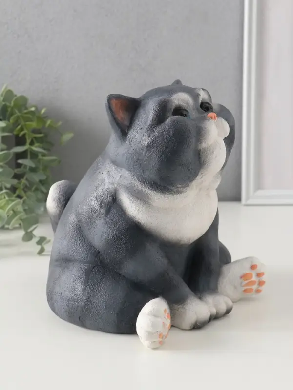 Фигурка (гипс) Кот ПРЯНИК 18,5х16,5х18 см