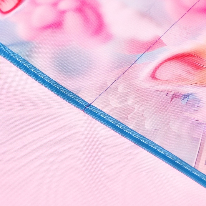 Фартук для труда + нарукавники, 535 х 445 мм, Hatber "Слушай музыку!" 2 кармана, розовый NFn_34104