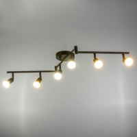 Спот "Дарни" 6хGU10 35Вт черный 102х15 см