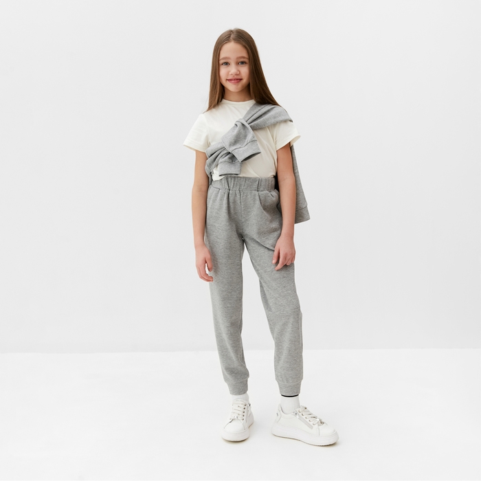 Костюм для девочки MINAKU, цвет серый, рост 128 см