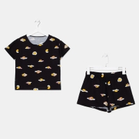 Пижама женская (футболка и шорты) KAFTAN Egg р. 40-42, черный Пижама женская (футболка и шорты) KAFTAN Egg р. 40-42, черный