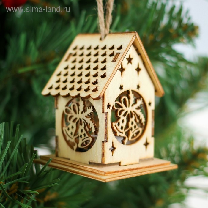 Елочная игрушка с подсветкой «Новогодние колокольчики», мини Елочная игрушка с подсветкой «Новогодние колокольчики», мини