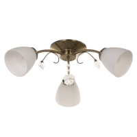Люстра "Луиза" 3х40Вт Е27 бронза 56х56х26см