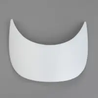 Козырёк для кепки, гнутый, 7&times;17.5&times;6 см, белый, цена за 1 штуку