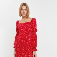 Платье женское мини MINAKU: Enjoy цвет красный, р-р 44