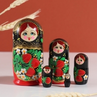 Матрёшка "Анна", хохлома, 5-кукольная, 11см