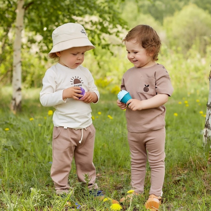 Футболка Крошка Я Апельсин, рост 86-92 см, бежевый Футболка Крошка Я Апельсин, рост 86-92 см, бежевый