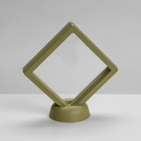 Подставка для украшений &laquo;Ромб&raquo;, 9&times;2,5&times;9 см, цвет зелёный