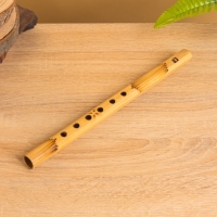 Сувенирный музыкальный инструмент "Флейта" бамбук, цв. бежевый, 30х2х2 см