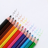 Цветные карандаши, пластик шестигранные 12цв мини ArtFox "Школа"