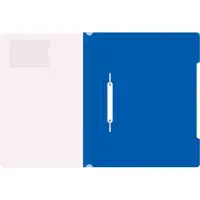 Папка-скоросшиватель Calligrata, А4, 180 мкм, карман для визитки, прозрачный верх, синяя