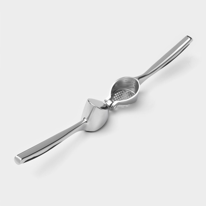 Пресс для чеснока Доляна Shapes, 17&times;4,7&times;3,2 см, рабочая часть 4&times;3 см, нержавеющая сталь