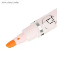 Маркер текстовыделитель, наконечник скошенный, 4 мм, оранжевый