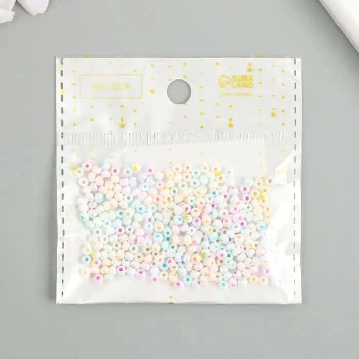 Бисер стекло 8/0 "Цветная серединка. Макарун" 10 гр