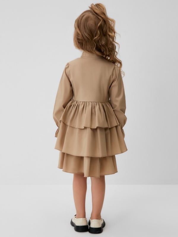 Платье для девочки MINAKU цвет бежевый, рост 122 см Платье для девочки MINAKU цвет бежевый, рост 122 см