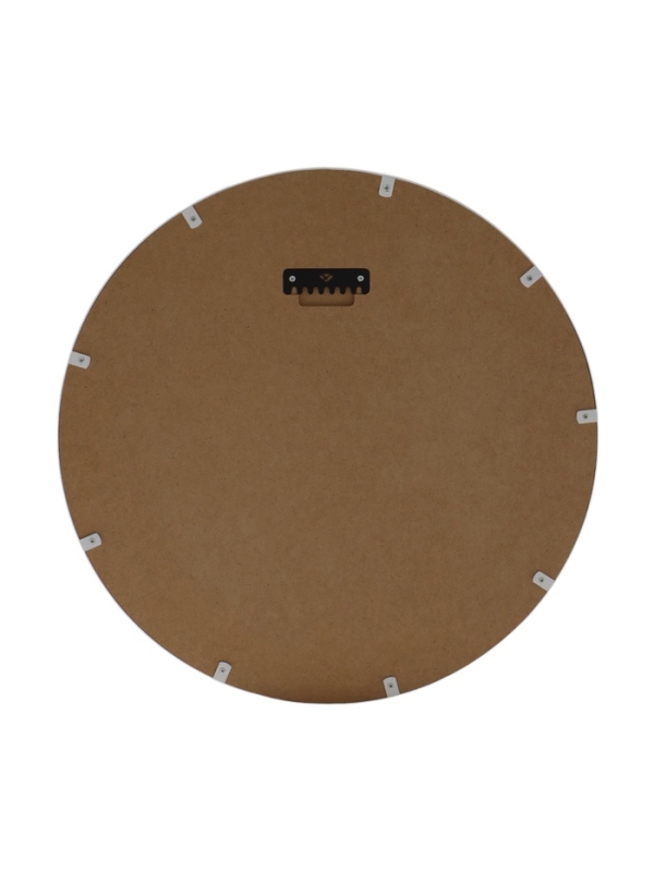 Зеркало интерьерное настенное в круглом корпусе из металла  d=50,5см, белый