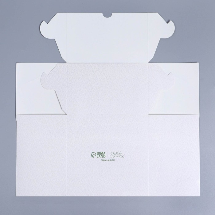 Коробка для капкейков, кондитерская упаковка с окном, 4 ячейки &laquo;Белые розы&raquo;, 16 х 16 х 10 см