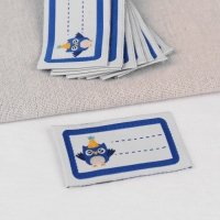 Нашивка &laquo;Совёнок&raquo;, 5,5 &times; 3,2 см, 10 шт, цвет синий