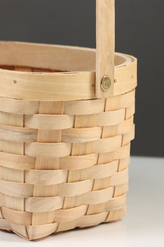 Корзина плетёная, 23×16×12 см, ручка h=12 см, ива, натуральный цвет Корзина плетёная, 23×16×12 см, ручка h=12 см, ива, натуральный цвет