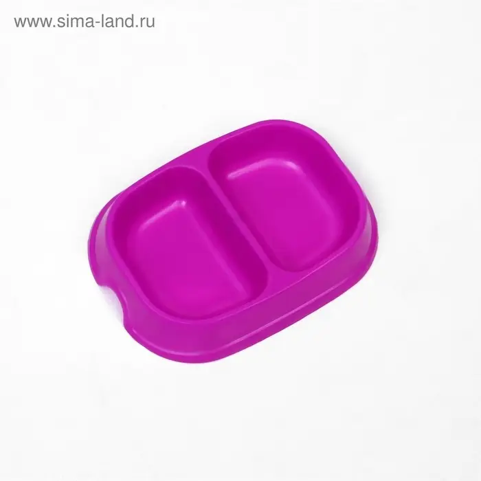 Миска 2 х 200 мл, пурпурная