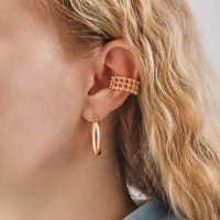 Набор серьги и каффы 8 шт. &laquo;Кольца&raquo; капли, цвет золото