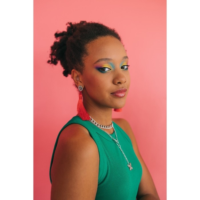 Клипсы &laquo;Кисти&raquo;, цвет ярко-красный, L кисти 7 см