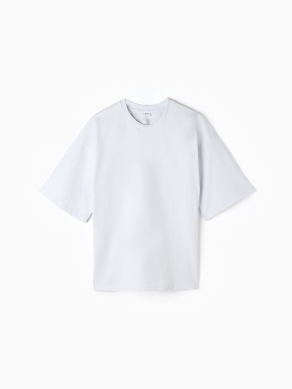 Футболка женская MINAKU OVERSIZE FIT: цвет белый, р-р 46