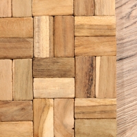 Коврик из тикового дерева, 30х20х0,7 см