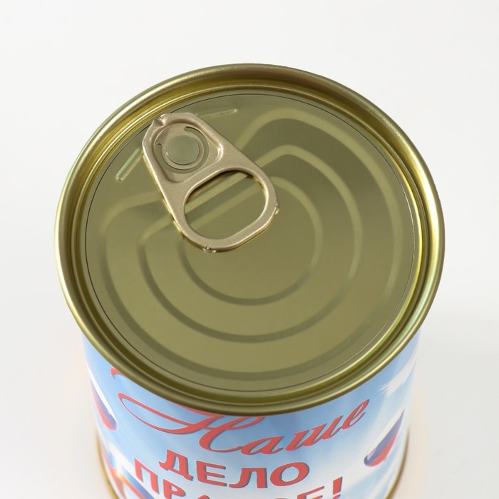 Подарочные носки в банке &laquo;Наше дело правое&raquo;, (внутри ароматизированные носки мужские, цвет чёрный), coffee